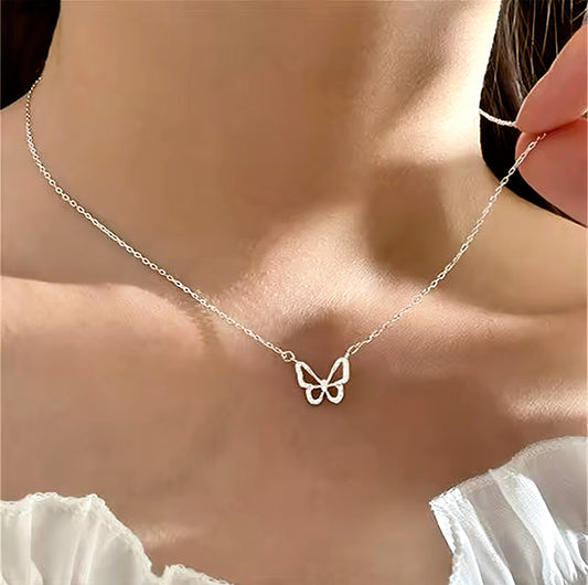 Elegant Minimalist Butterfly Necklace