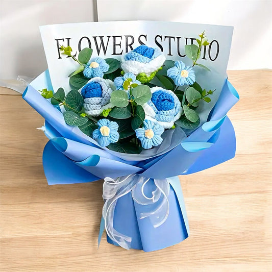 Blue Cotton Bloom Bouquet